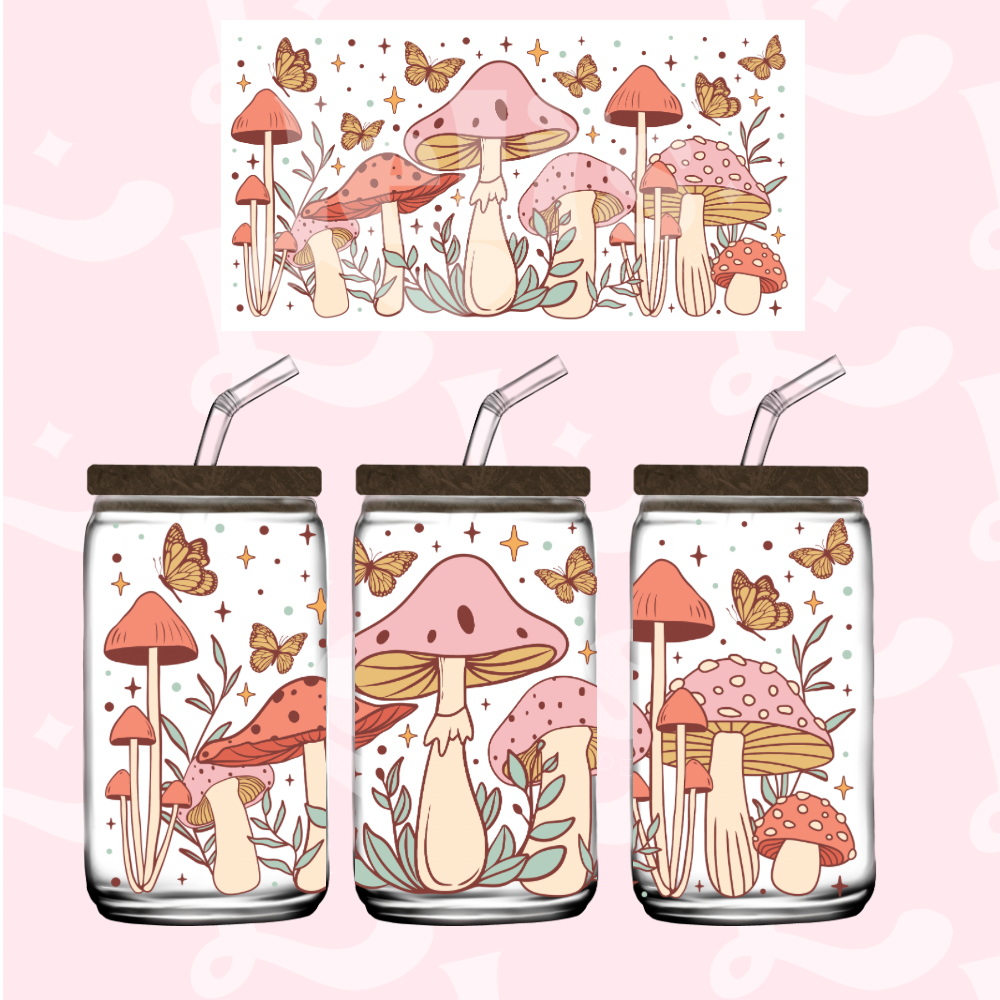 Mushroom Garden Sublimation Transfer