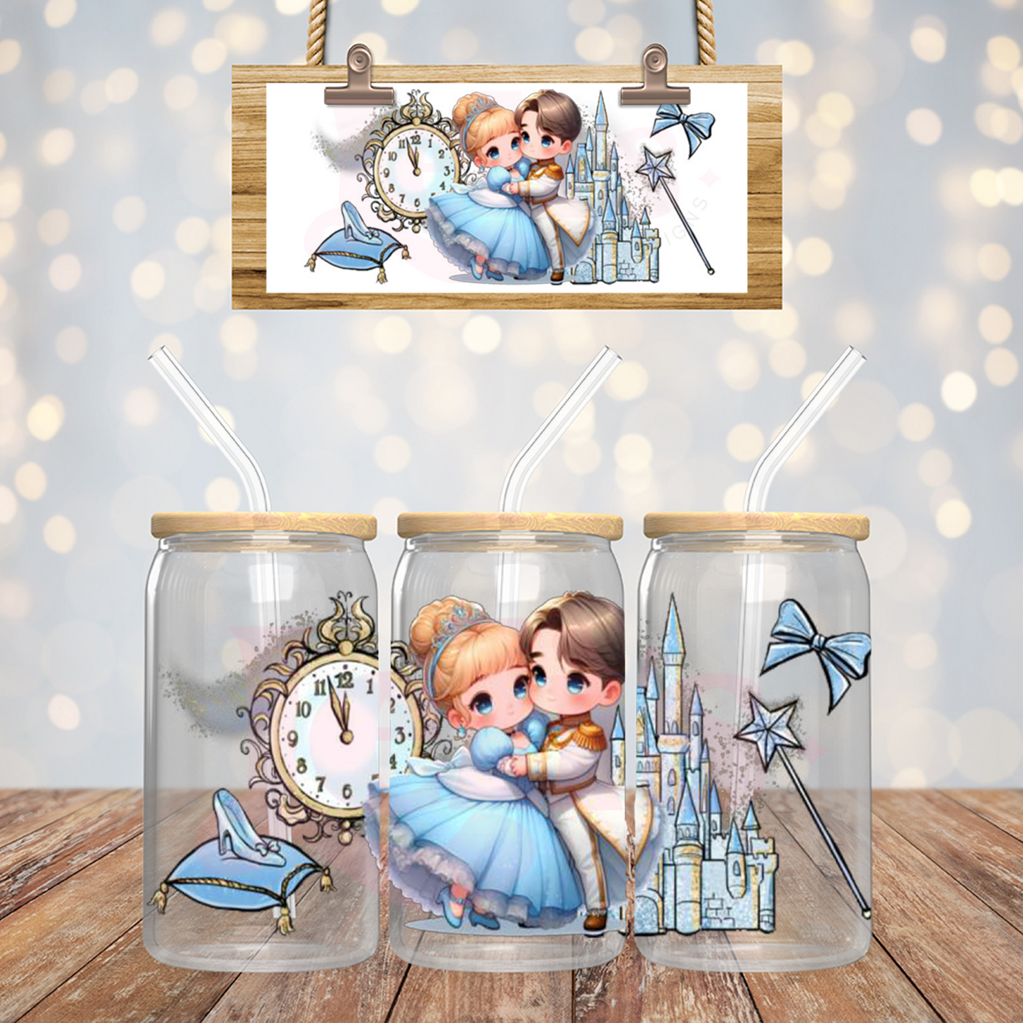 Princess Couple UV DTF WRAP