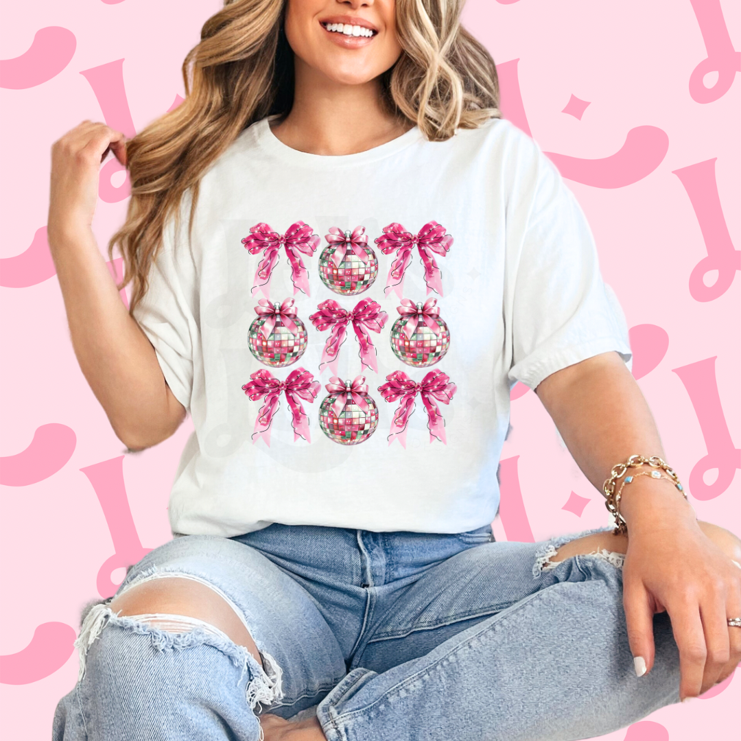 Coquette Disco Ball New Year Dtf Transfer