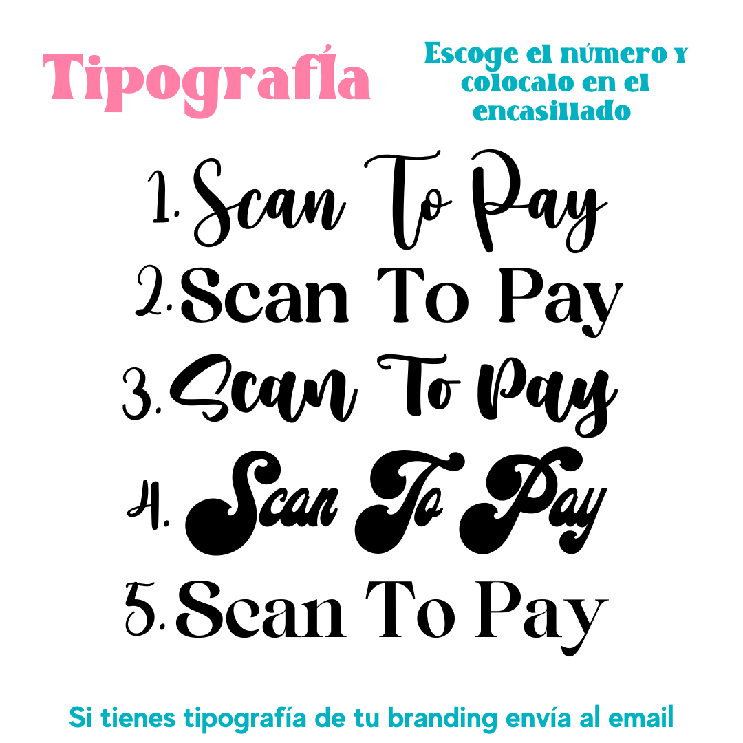 Acrylic Scan To Pay Display