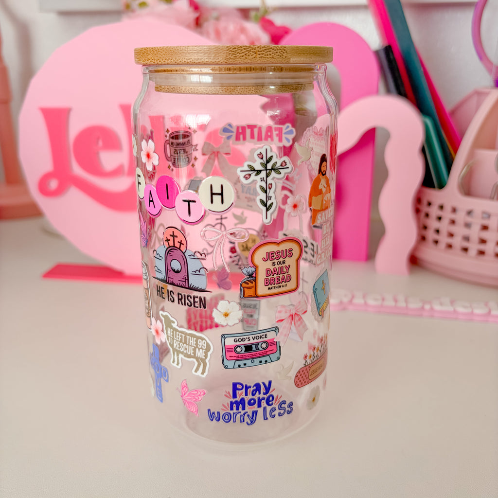 Christian Glass Can 16oz