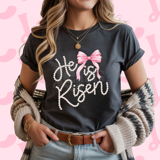 He is Risen Pearls Dtf Transfer