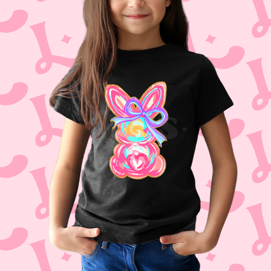 Colorful Bunny Dtf Transfer