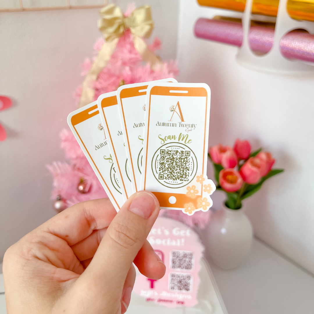 Letta Code Sticker Sticker Logo + QR code – Leli's Designs