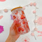 Mushroom Frosted Glass Can