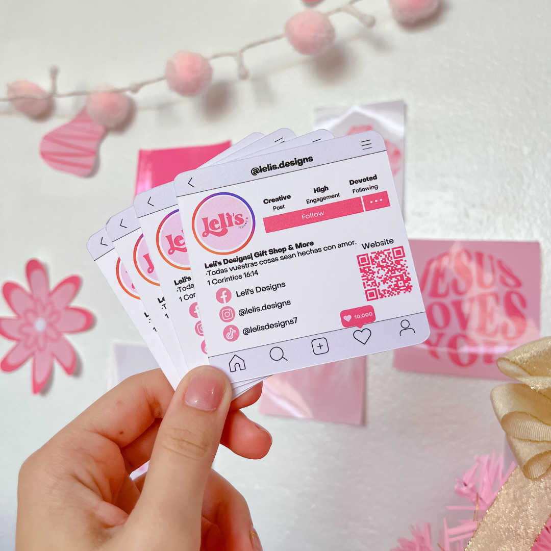 Instagram Bio Cards (One Side) – Leli's Designs