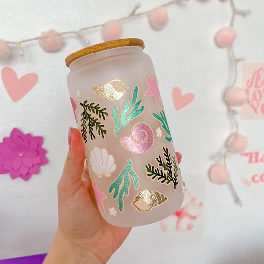 Seashore Glass Can