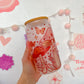 Mushroom Frosted Glass Can