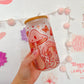 Mushroom Frosted Glass Can