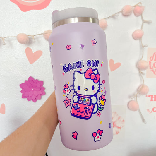 Kitty Gamer Insulated Tumbler