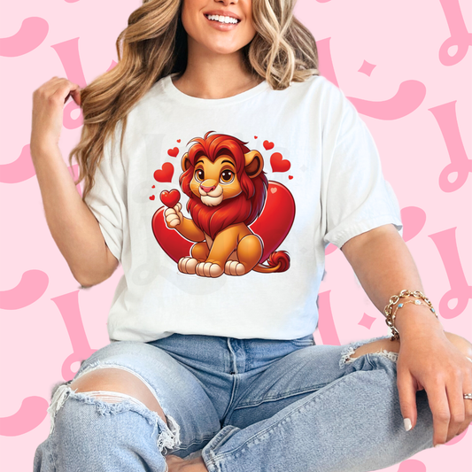 Lion Heart Dtf Transfer