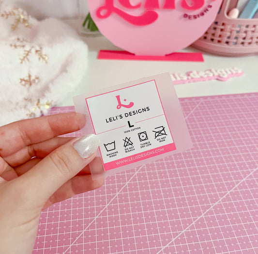 Size tag DTF Personalizado