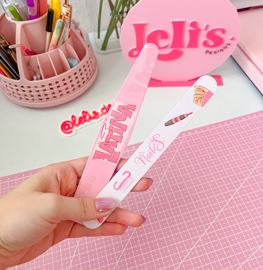 Lima de uñas personalizada