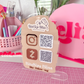 Acrylic Social Media Display