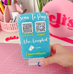 Acrylic Scan To Pay Display