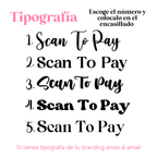 Acrylic Scan To Pay Display