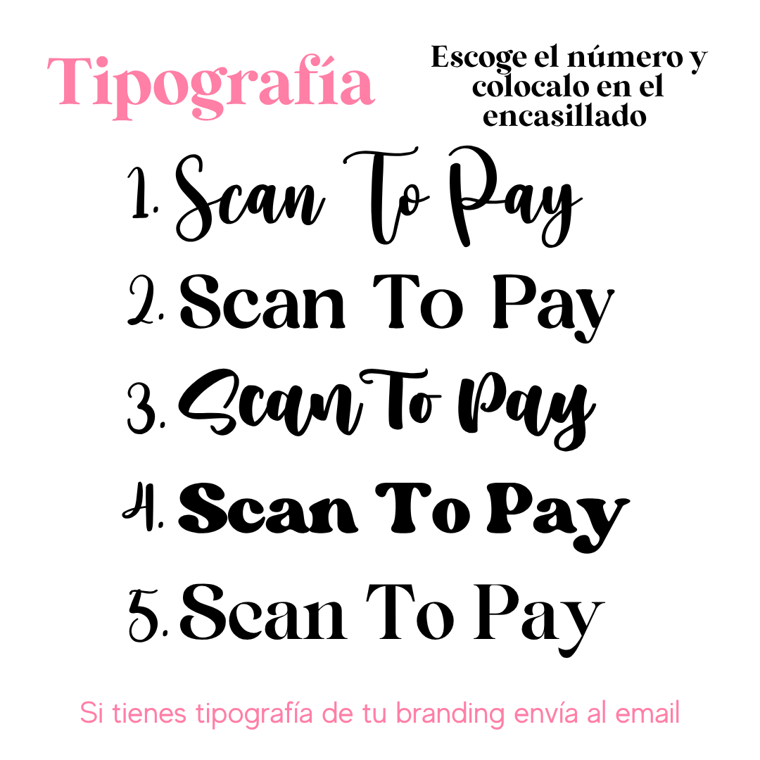 Acrylic Scan To Pay Display